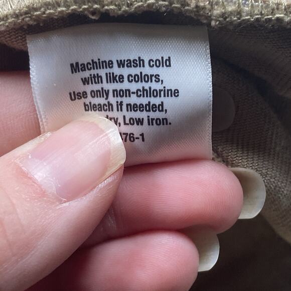 St John's Bay Wide Leg Crop Pants Women's Size 2X Pull On Tencel Beige Biscotti - Picture 6 of 7